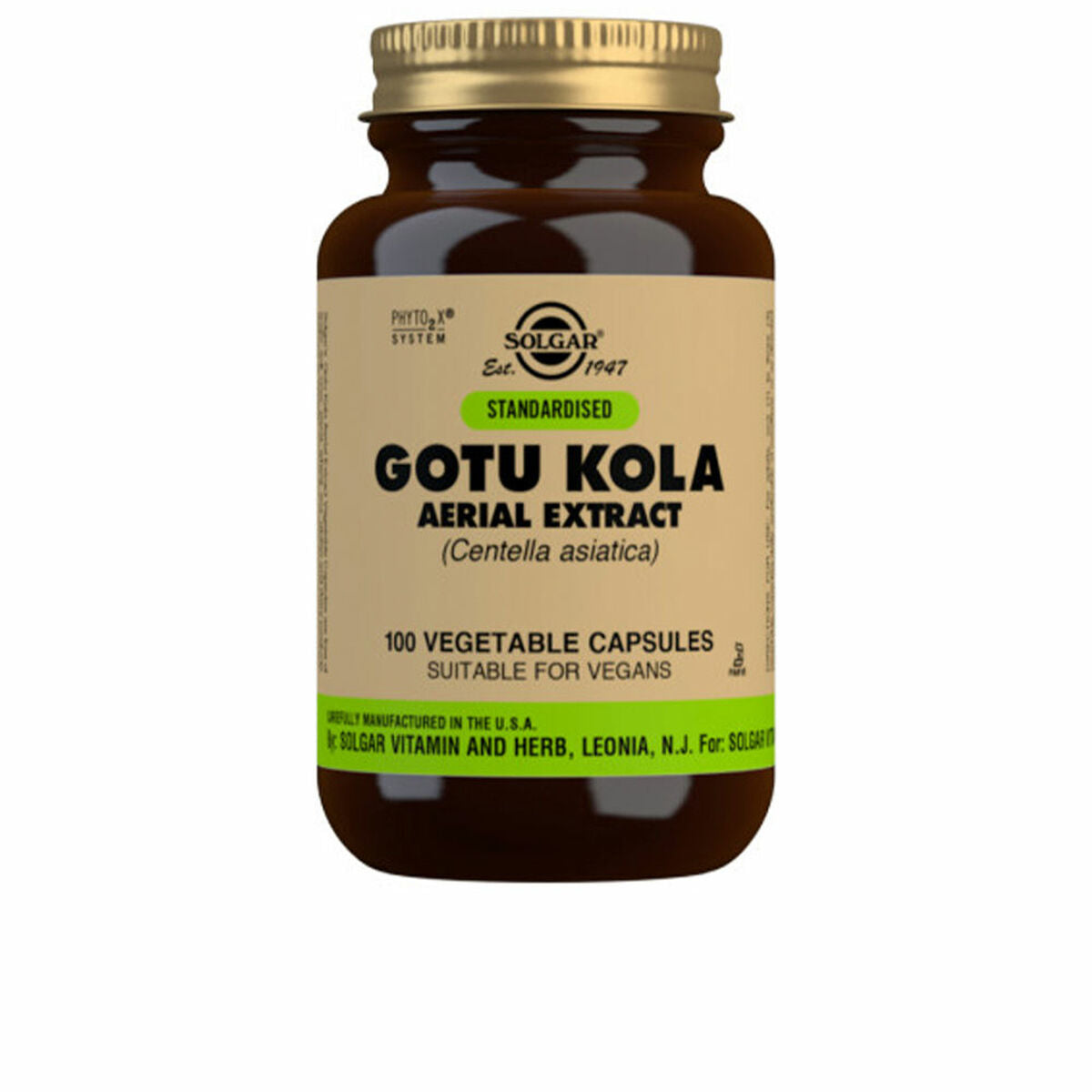 Gotu Kola Aerial Extract Solgar 100 Units