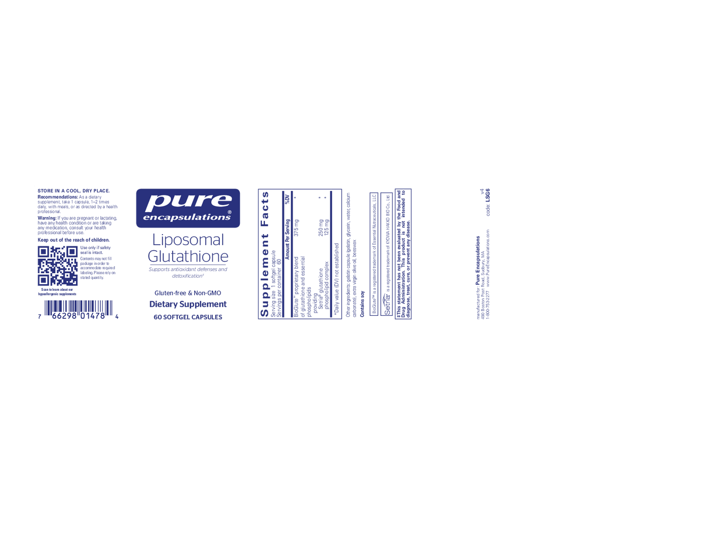 Pure Encapsulations Liposomal Glutathione