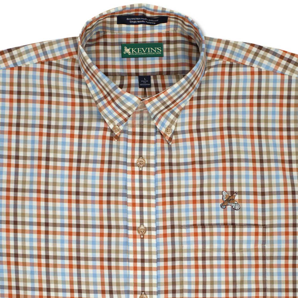 Kevin's Simon Quail Wrinkle Free Shirt-Men's Clothing-Multi Plaid-M-Kevin's Fine Outdoor Gear & Apparel
