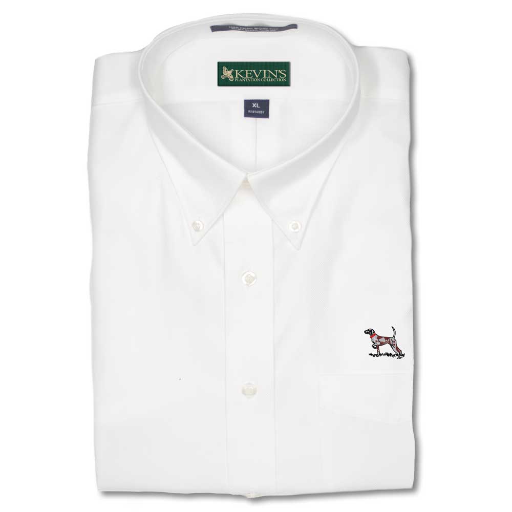 Kevin's Terry Pointer Wrinkle Free Shirt-Men's Clothing-White-M-Kevin's Fine Outdoor Gear & Apparel