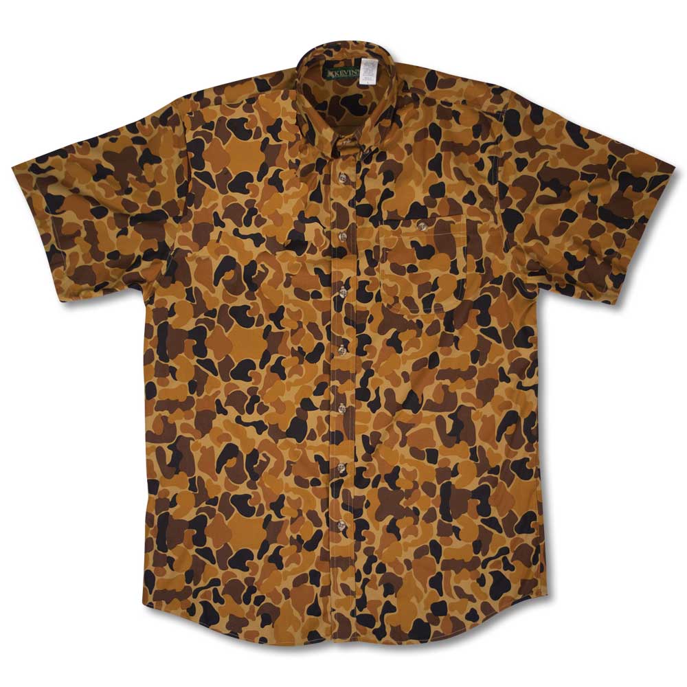 Kevin's Performance Short Sleeve Button Down Shirts-Men's Clothing-VINTAGE BROWN CAMO-M-Kevin's Fine Outdoor Gear & Apparel