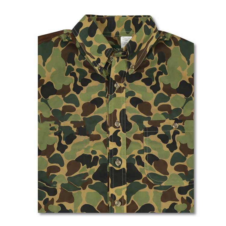 Kevin's Long Sleeve Poplin Vintage Camo Field Shirt