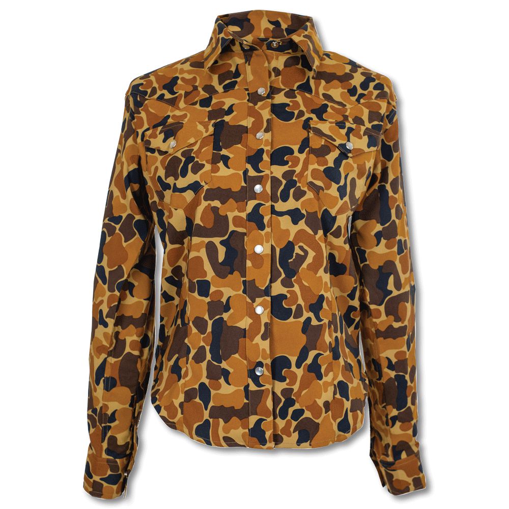 Kevin's Ladies Performance Western Shirt-Brown Camo-XS-Kevin's Fine Outdoor Gear & Apparel