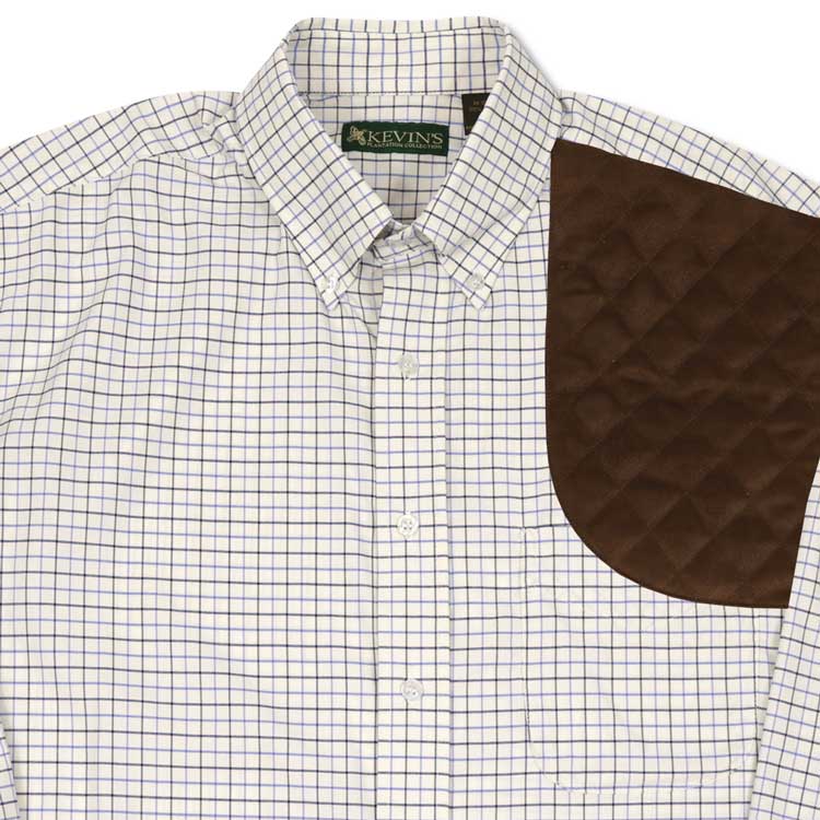 Kevin's Navy Blue Tattersall Left Hand Shooting Shirt