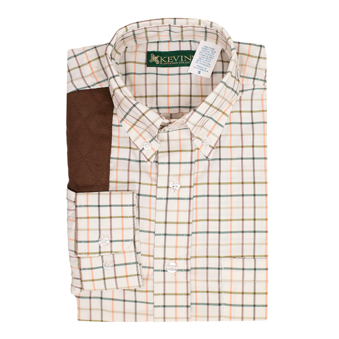 Kevin's Pumpkin Performance Tattersall Right Hand Shooting Shirt-Men's Clothing-Kevin's Fine Outdoor Gear & Apparel