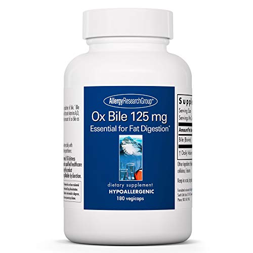 Allergy Research Group - Ox Bile 125 mg - 180 Vegicaps