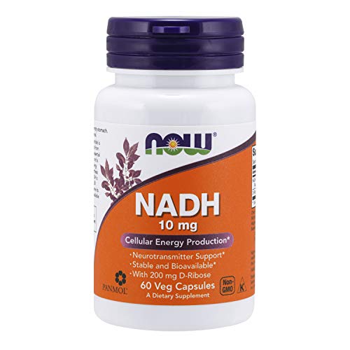 NOW Supplements, NADH (Reduced Nicotinamide Adenine Dinucleotide) 10 mg 60 Veg Capsules