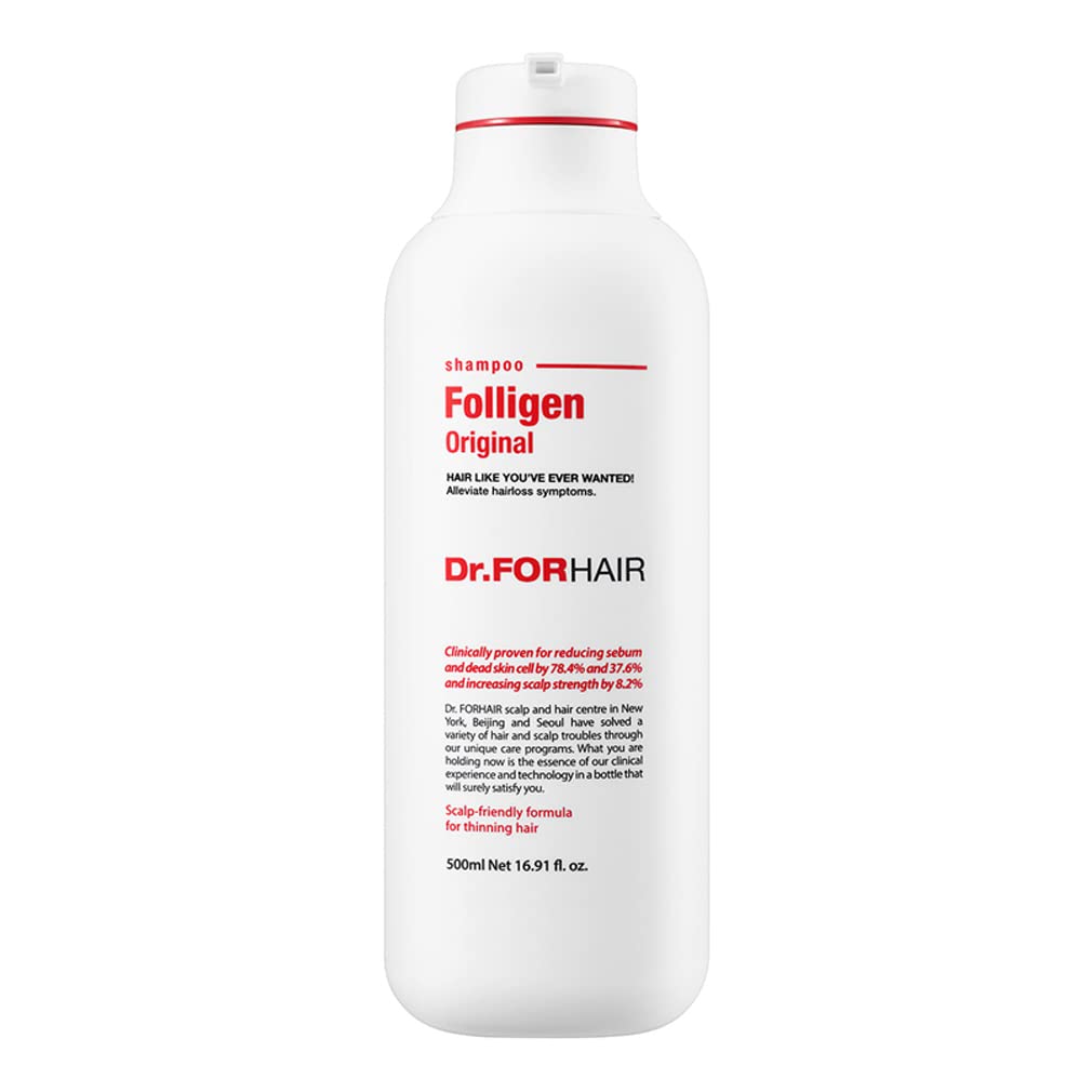 Dr.FORHAIR Folligen Biotin Shampoo 16.9oz Hair Regrowth Loss Relief Thickening Treatment