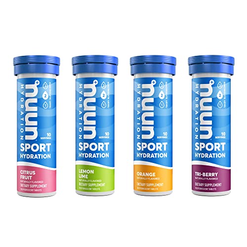Nuun Sport Electrolyte Tablets Mixed Citrus Berry Flavors 4 Pack 40 Servings