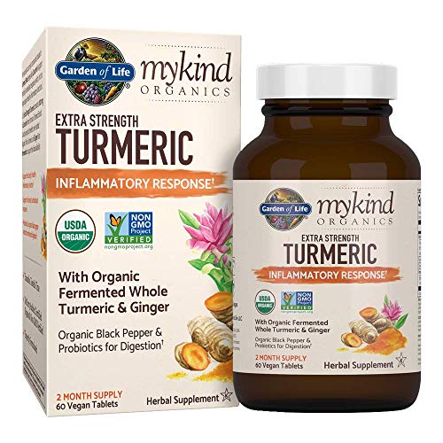 Garden of Life mykind Organics Extra Strength Turmeric Inflammatory Response 60 Tablets