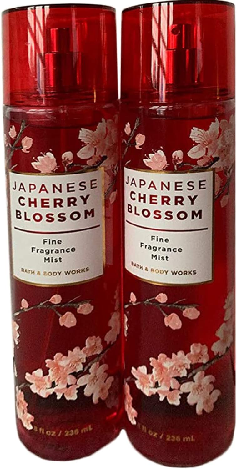 Japanese Cherry Blossom Fragrance Mist 8 oz (Set of 2) Packaging May Vary