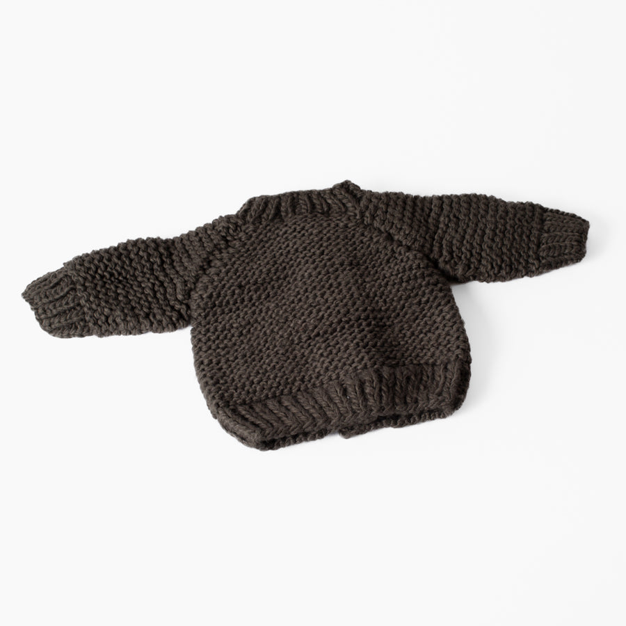 Loden Garter Stitch Cardigan