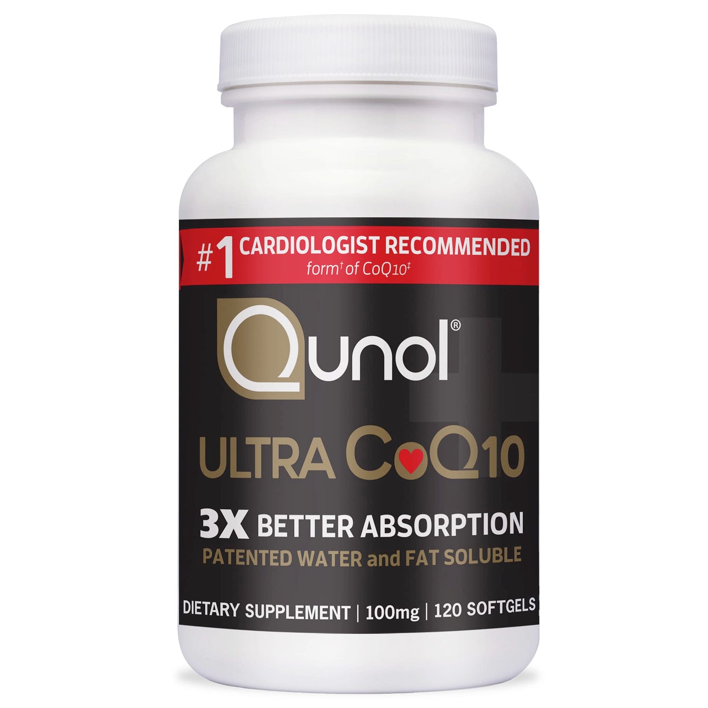 Qunol Ultra CoQ10 100mg 120ct Softgels