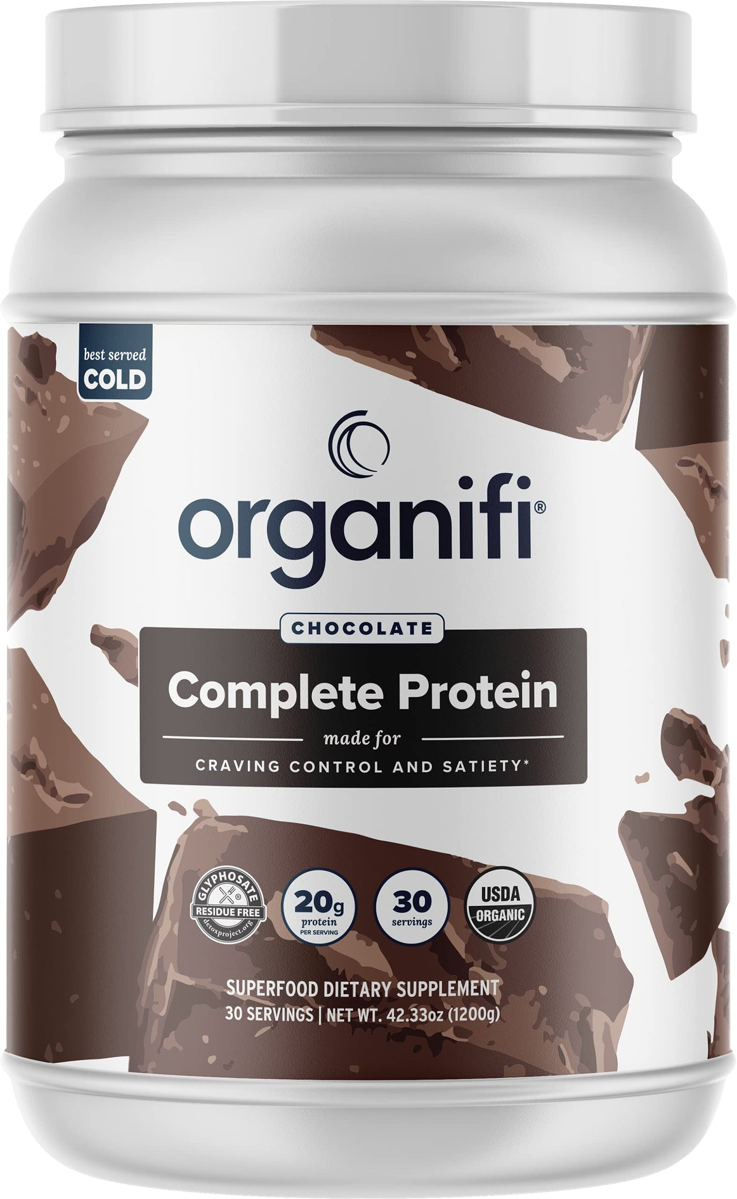 Organifi: Complete Protein Chocolate Flavor 30 Day Supply