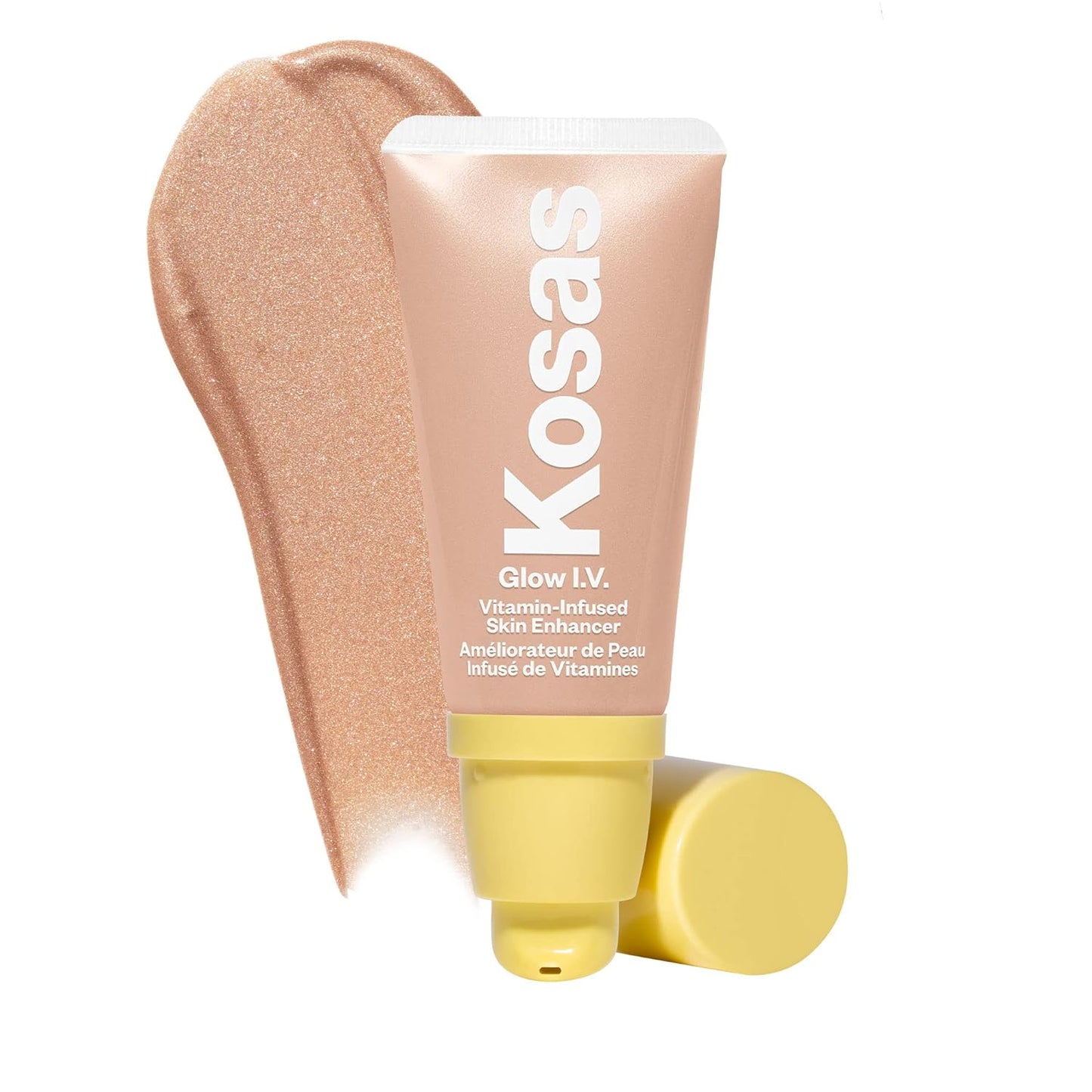 Kosas Glow I.V. Vitamin-Infused Skin Enhancer Face Makeup - Tinted Beauty Highlighter for a Healthy Glow - Illuminate