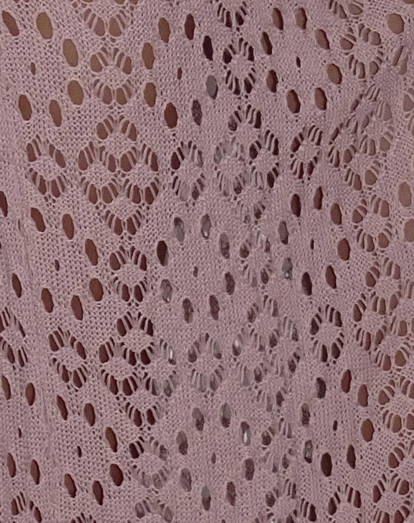 Eldonia Crochet Midi Skirt in Dusty Pink