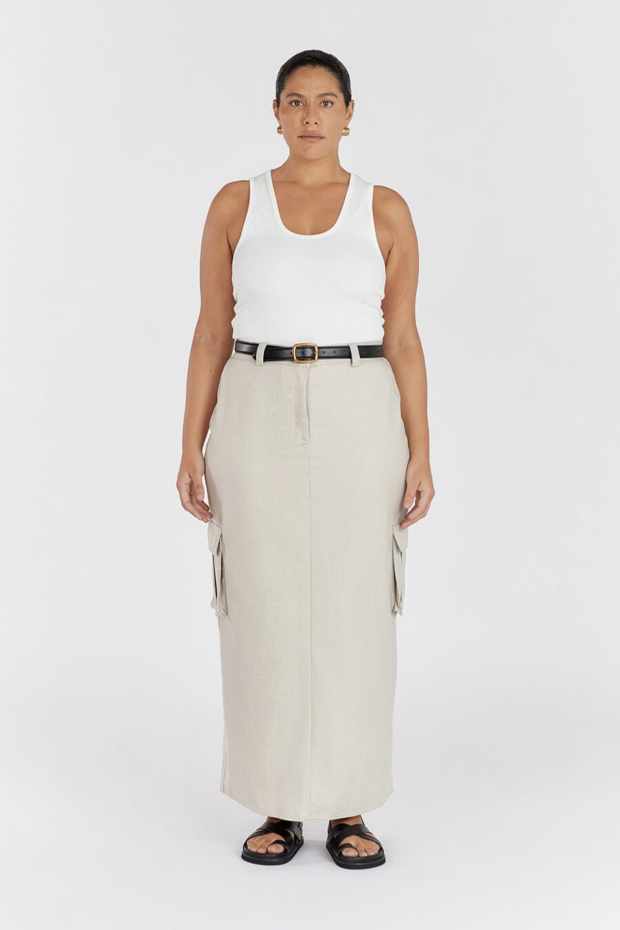 HARLEY STONE CARGO MIDI SKIRT
