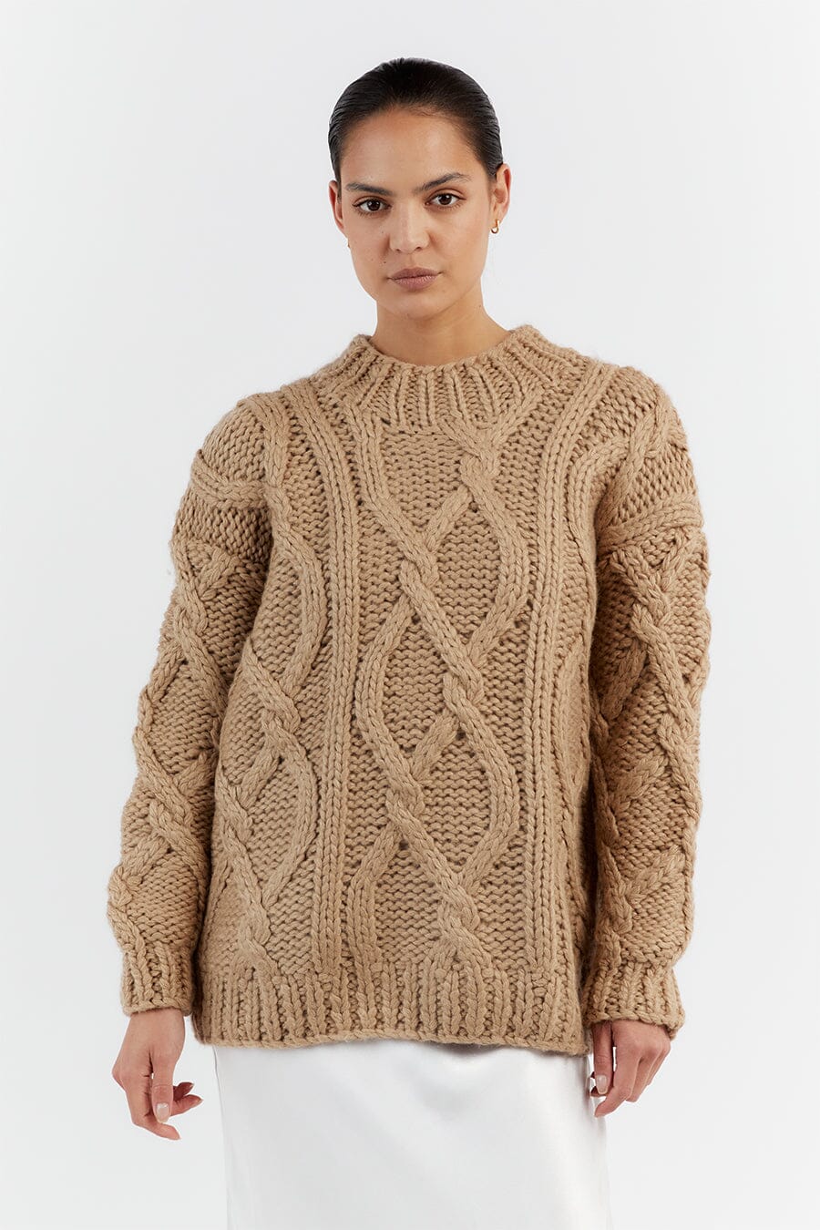 ELLIS OAT CABLE KNIT JUMPER