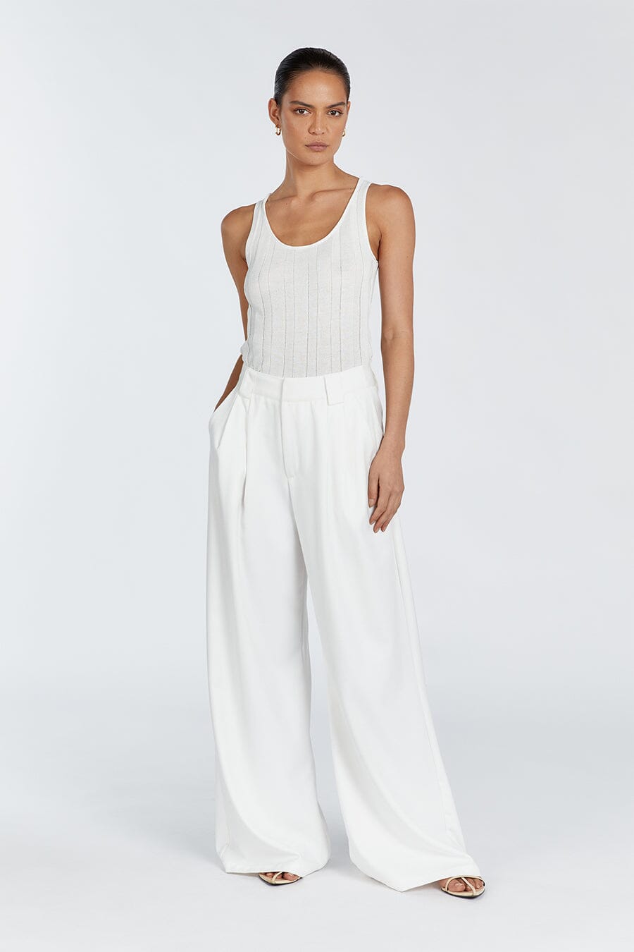 EDEN OFF WHITE SCOOP TANK Clothing DISSH Boutiques S OFF WHITE