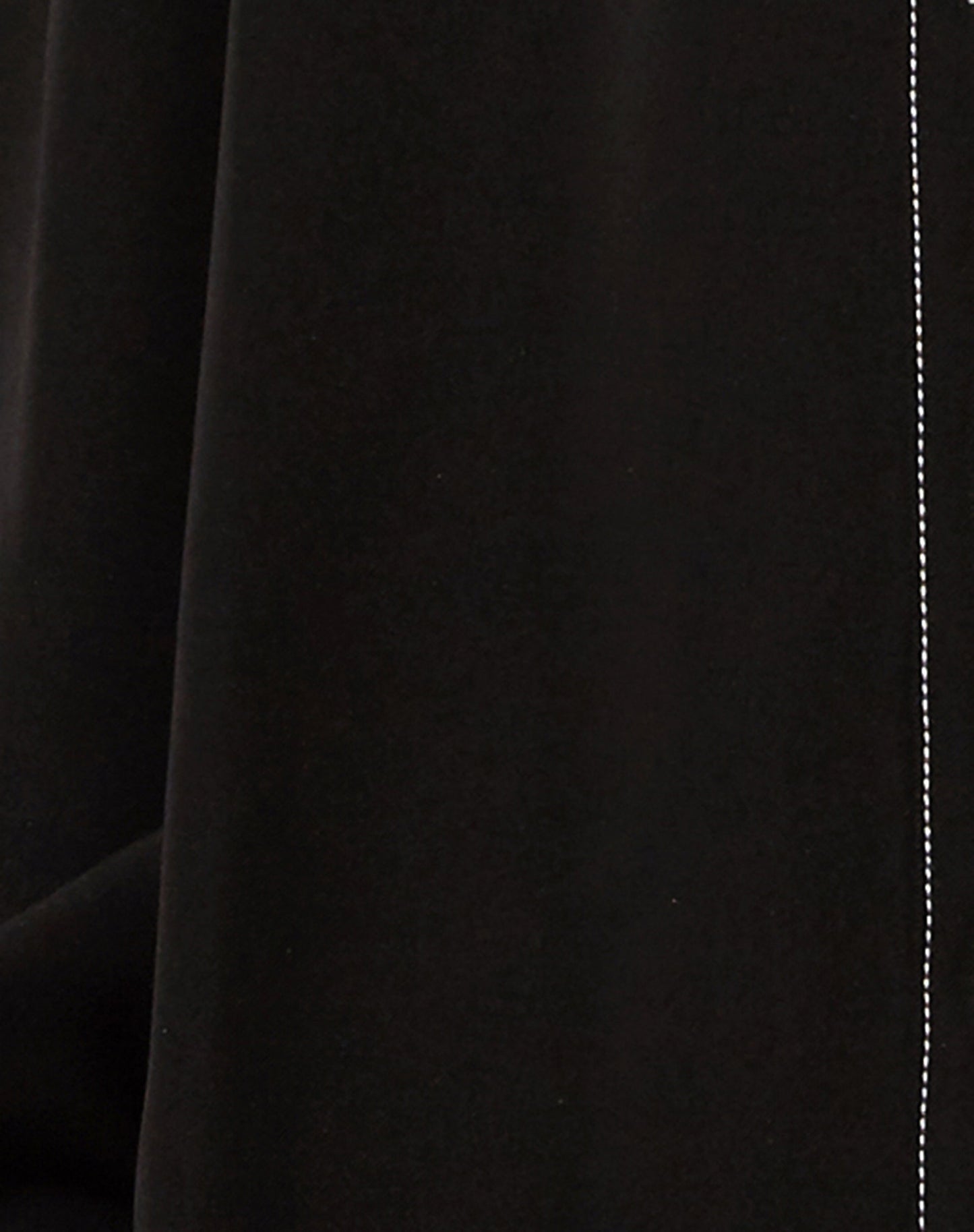 Gane Shirt in Black with White Stitch