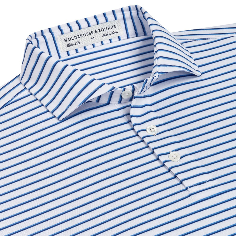 Holderness & Bourne "Sutton" Polo-Men's Clothing-White/Windsor/Oxford-S-Kevin's Fine Outdoor Gear & Apparel