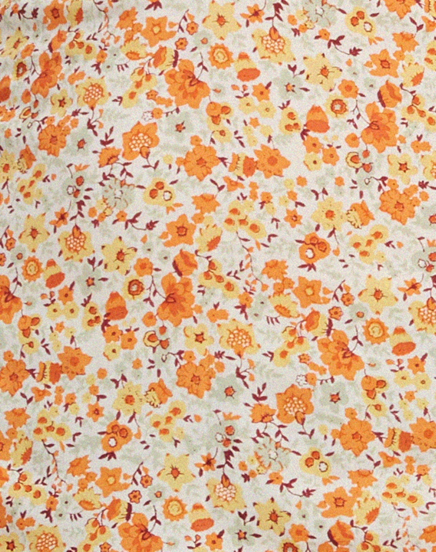 Leana Mini Dress in Ditsy Tangerine