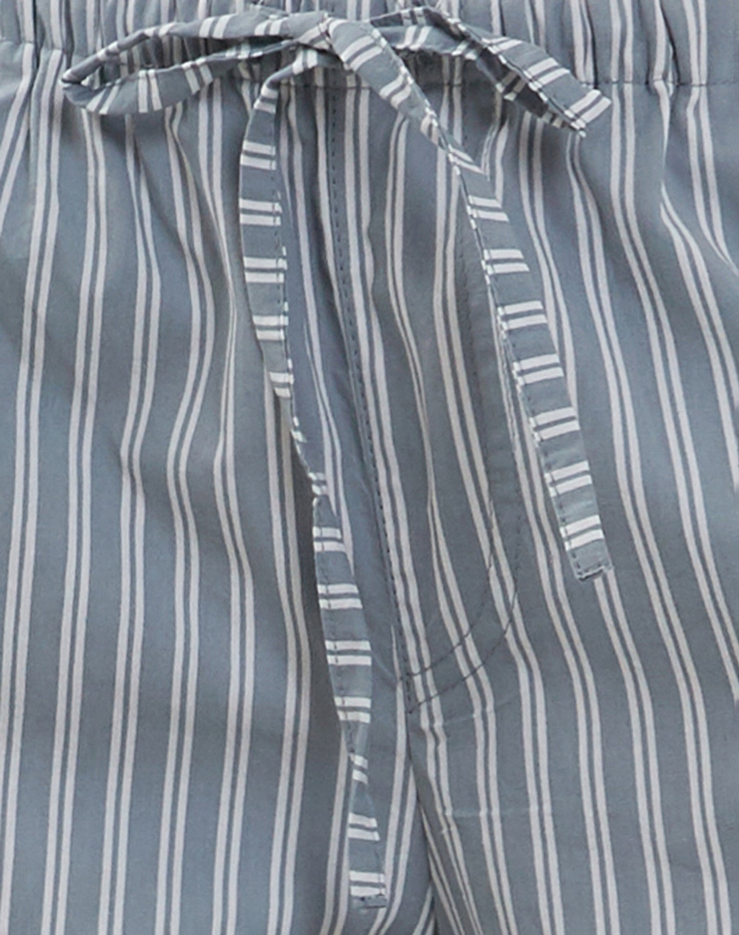 Lirura Wide Leg Trouser in Grey with White Stripes