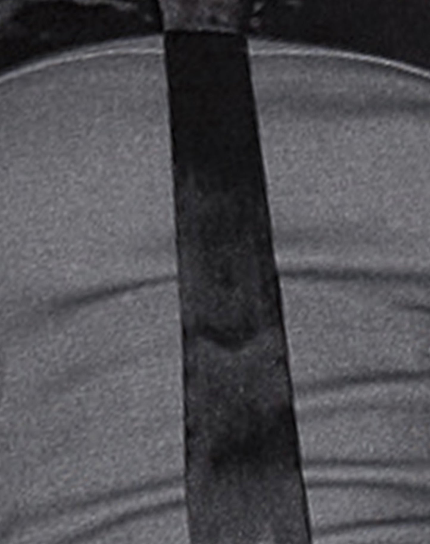 Mabilis Bandeau Top in Satin Neck Tie Grey