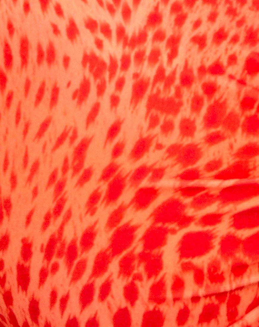 Notya Bikini Top in Sand Leopard Orange