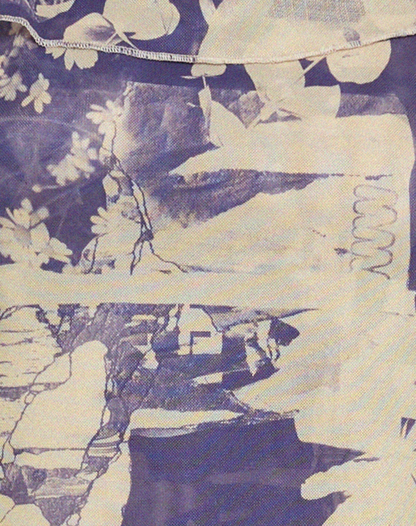 Shindu Mesh Vest Top in Collage Floral Shadow Purple