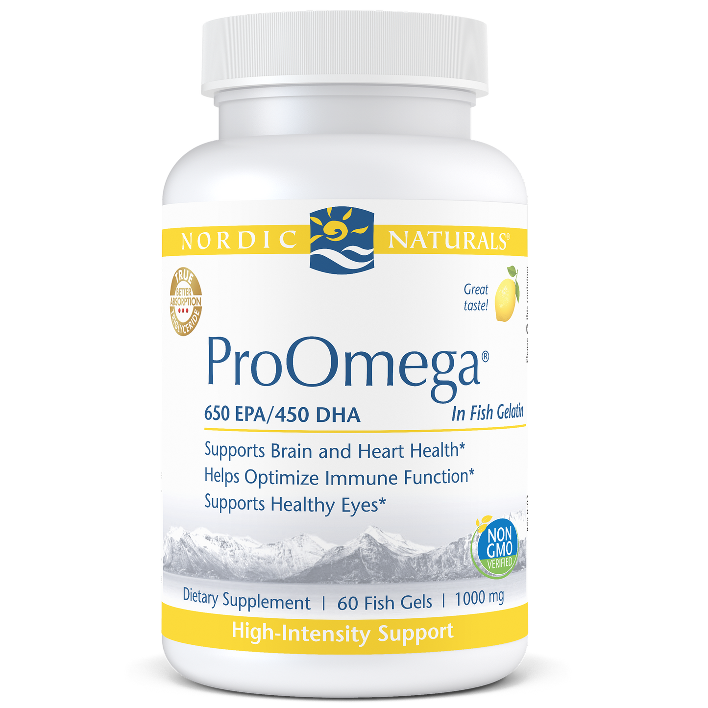 Nordic Naturals ProOmega Lemon 60 fish gels