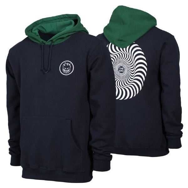 Classic swirl Blocked Hoodie