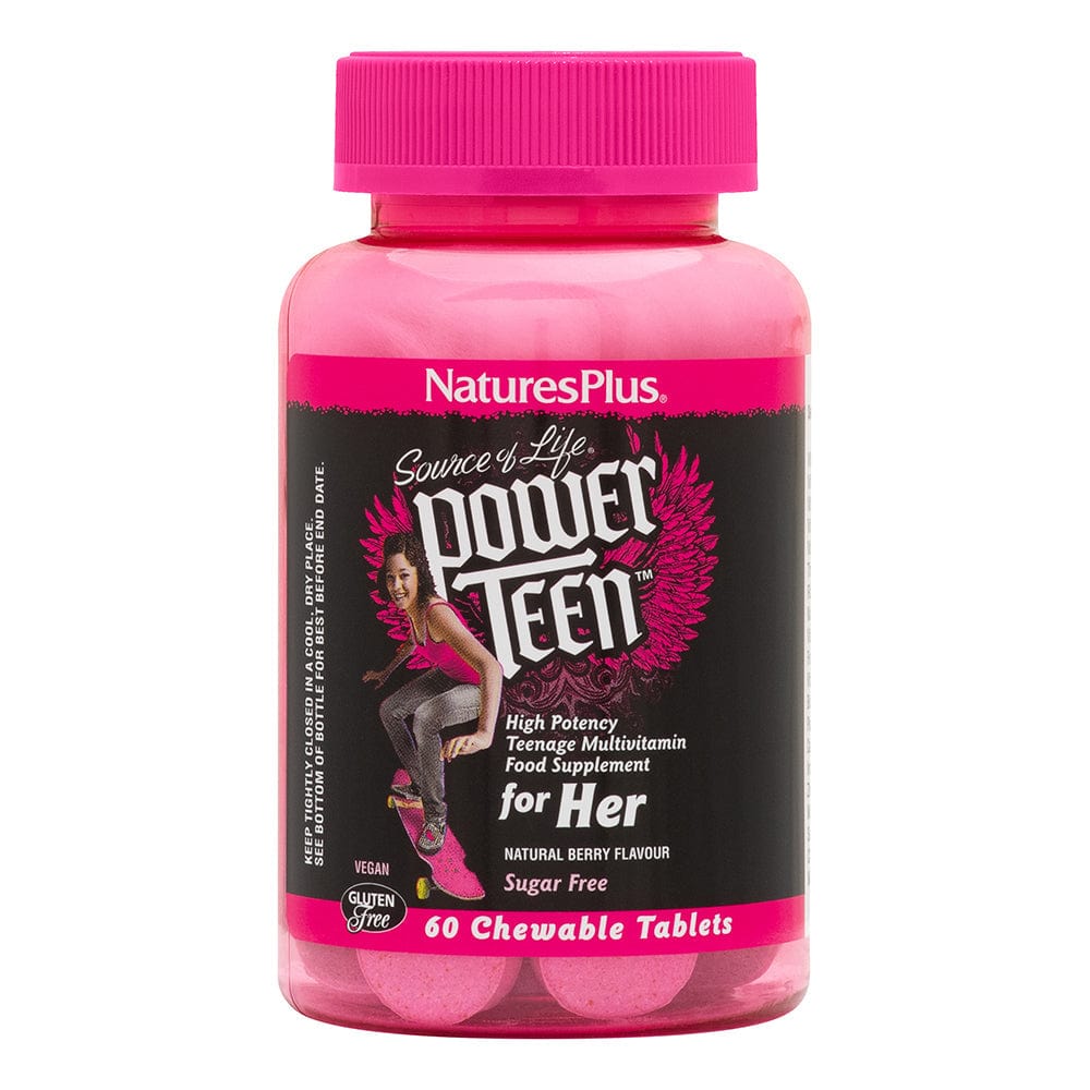Natures Plus Power Teen For Her 60 Chewable Tablets