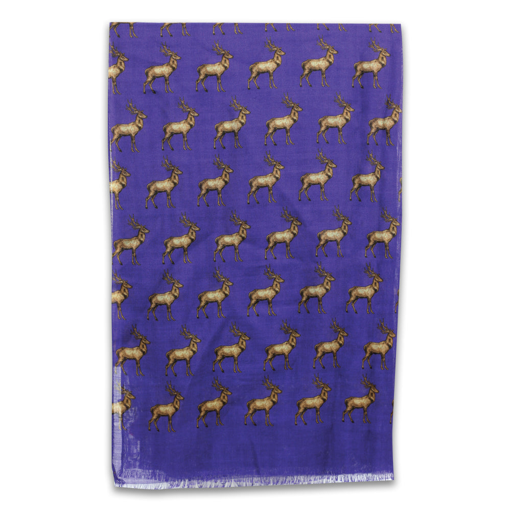 Kevins Royal Purple Stag Scarf