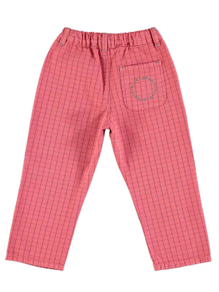 UNISEX TROUSERS, STRAWBERRY CHECK