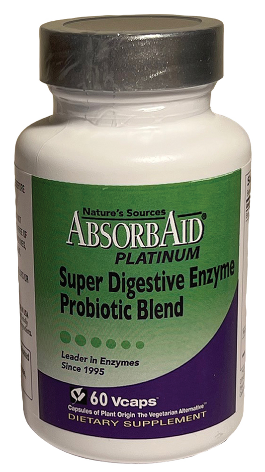 AbsorbAid Platinum Super Digestive Enzyme Support 60 vCaps
