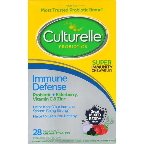 Culturelle Immune Defense, Great Mixed Berry, Chewable Tablets