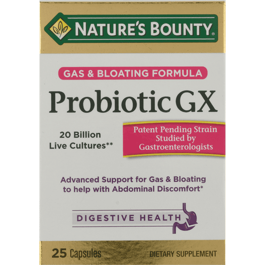 Nature's Bounty  Gas & Bloating Formula Probiotic GX Capsules