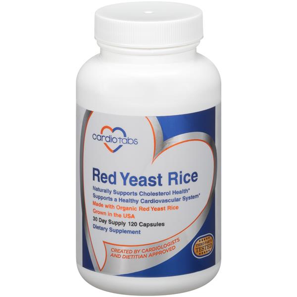 CardioTabs Red Yeast Rice Dietary Supplement Capsules