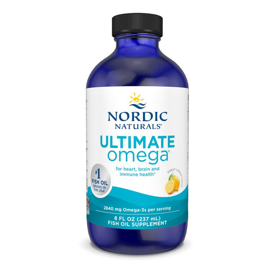 Nordic Naturals Ultimate Omega Liquid 8 oz Lemon Flavor 48 Servings