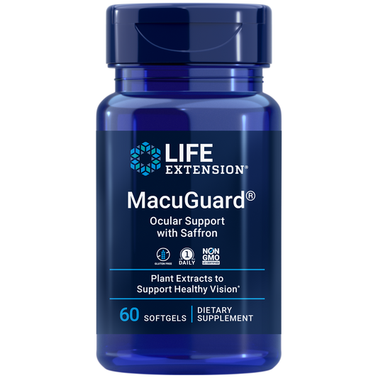 Life Extension MacuGuard Ocu Supp w/ Saff 60 softgels