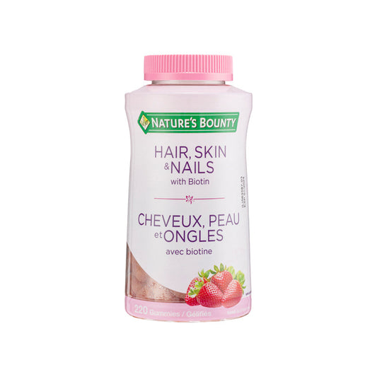 Nature'S Bounty Optimal Solutions Hair, Skin & Nails With Biotin Gummies 220Capsules