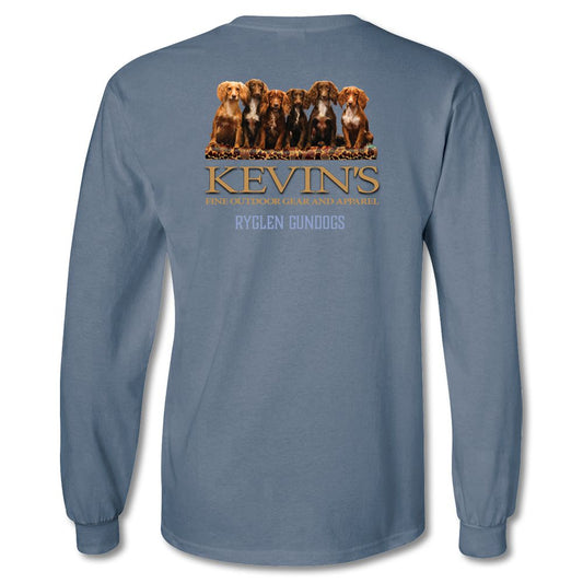 Kevin's Ryglen Gun Dogs Long Sleeve Pocket Tee-Men's Clothing-Ice Blue-S-Kevin's Fine Outdoor Gear & Apparel