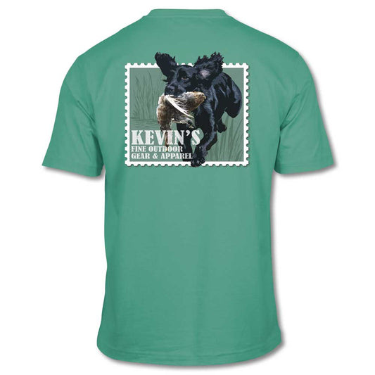Kevin's Dog Stamp Short Sleeve T-Shirt-T-Shirts-SEAFOAM-S-Kevin's Fine Outdoor Gear & Apparel
