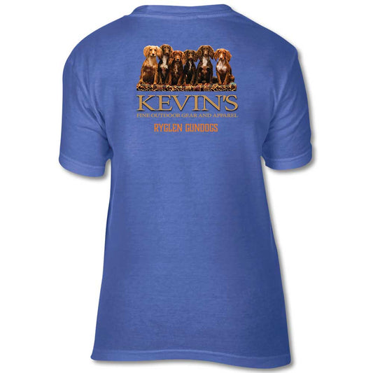 Kevin's Kids Ryglen Gundogs Tee-FLO BLUE-XS-Kevin's Fine Outdoor Gear & Apparel