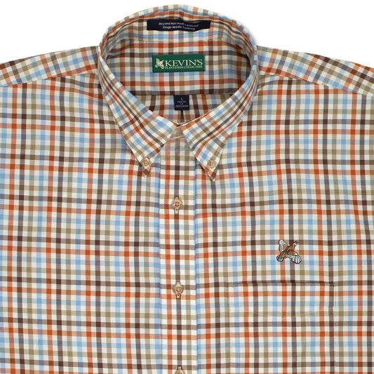 Kevin's Simon Quail Wrinkle Free Shirt-Men's Clothing-Multi Plaid-M-Kevin's Fine Outdoor Gear & Apparel