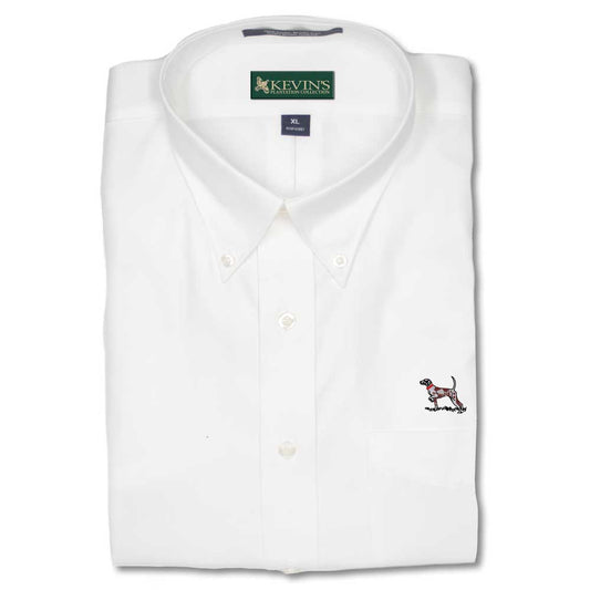 Kevin's Terry Pointer Wrinkle Free Shirt-Men's Clothing-White-M-Kevin's Fine Outdoor Gear & Apparel