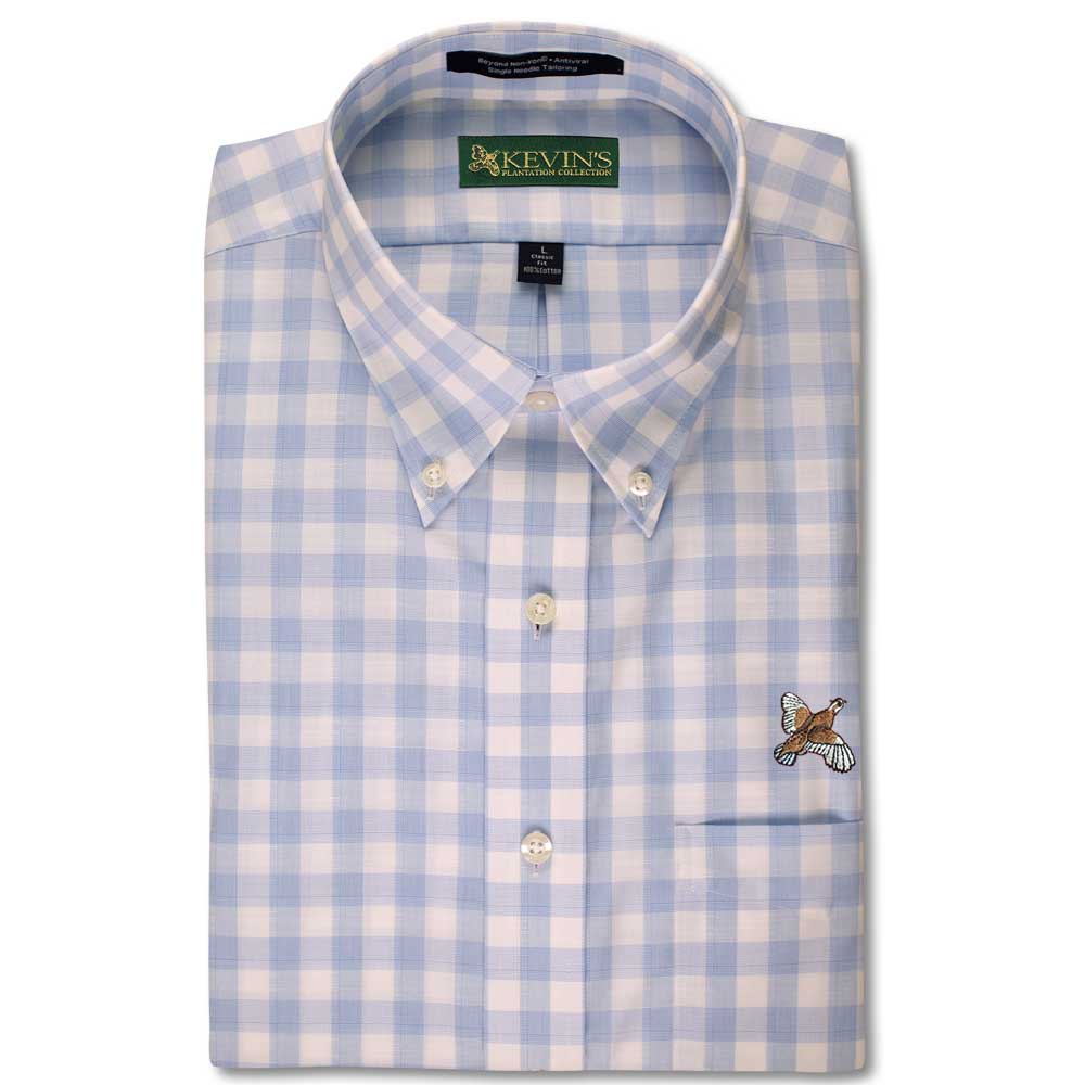 Kevin's Wrinkle Free Long Sleeve Quail Dress Shirt-JUDE/SILVERLAKE-M-Kevin's Fine Outdoor Gear & Apparel