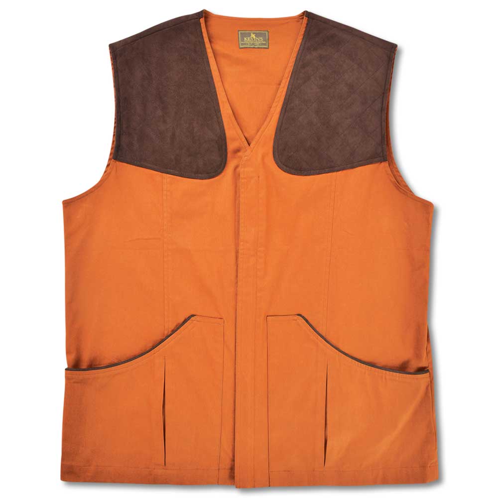 Kevin's Men's Stretch Twill Shooting Vest-Blaze-S-Kevin's Fine Outdoor Gear & Apparel