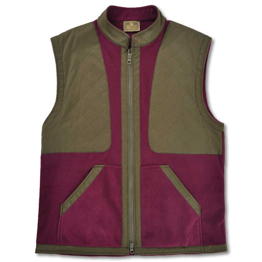 Kevin's Classic Fleece Shooting Vest-Wine-S-Kevin's Fine Outdoor Gear & Apparel